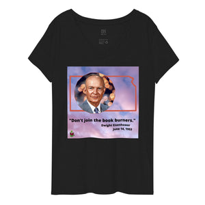 "Eisenhower Quote" women’s v-neck t-shirt