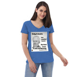 "GB Shaw Quote" women’s v-neck t-shirt