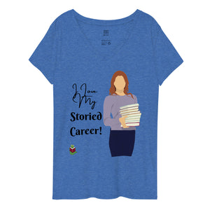 "Library Love" women’s v-neck t-shirt
