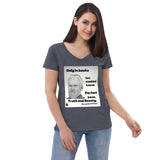 "GB Shaw Quote" women’s v-neck t-shirt