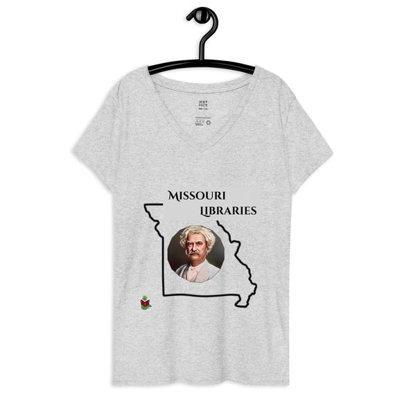 Missouri Libraries women’s v-neck t-shirt