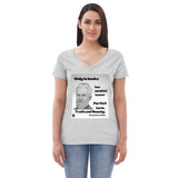 "GB Shaw Quote" women’s v-neck t-shirt