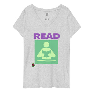 "READ" women’s v-neck t-shirt