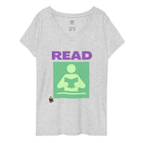 "READ" women’s v-neck t-shirt