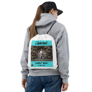 "Male Tsundoku" Drawstring bag