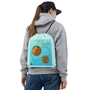 "Kansas Kids Read!" Drawstring bag