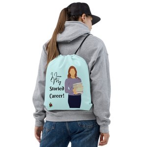 "I Love the Library!" Drawstring bag