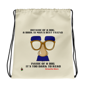 "Groucho Quote" Drawstring bag