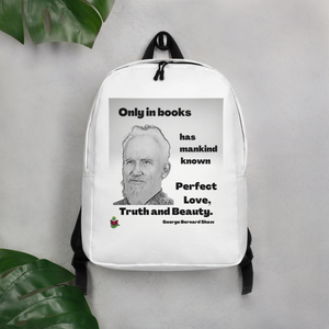 "GB Shaw Quote" Backpack