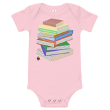 "Bookstack" Baby short sleeve one piece