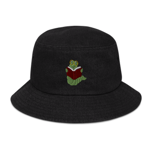 Bookworm Denim bucket hat
