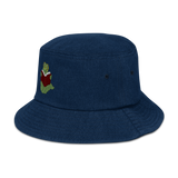 Bookworm Denim bucket hat