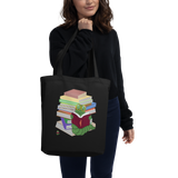 "Bookworm/Bookstack" Eco Tote Bag