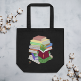 "Bookworm/Bookstack" Eco Tote Bag