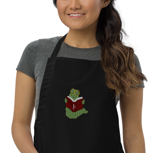 Bookworm Embroidered Apron