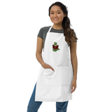 Bookworm Embroidered Apron