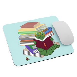 "Bookworm/Bookstack" Mouse pad