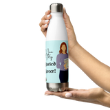 "Library Love" Stainless Steel Water Bottle