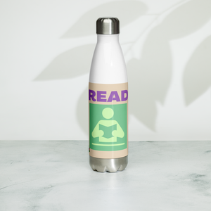 "Read" Stainless Steel Water Bottle