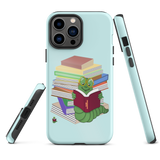 "Bookworm/Bookstack" Tough iPhone case