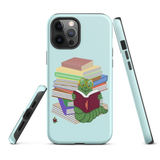 "Bookworm/Bookstack" Tough iPhone case