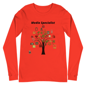 "Media Specialist" Unisex Long Sleeve Tee