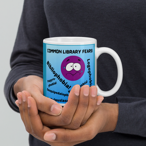 "Library Phobias"  glossy mug