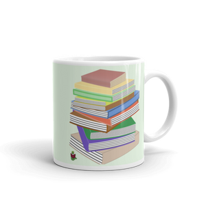 "Bookstack" glossy mug