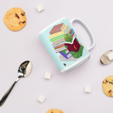 "Bookworm/Bookstack"  glossy mug