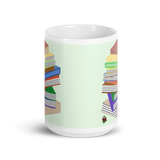 "Bookstack" glossy mug