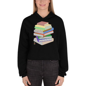 "Bookstack" Crop Hoodie