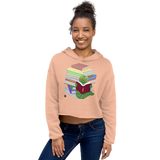 "Bookworm/Bookstack" Crop Hoodie