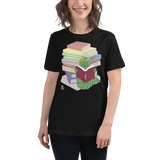 "Bookworm/Bookstack" Women's Relaxed T-Shirt