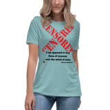"Jefferson Quote" Women's Relaxed T-Shirt