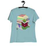 "Bookworm/Bookstack" Women's Relaxed T-Shirt