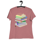 "Bookstack" Women's Relaxed T-Shirt
