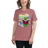 "Bookworm/Bookstack" Women's Relaxed T-Shirt