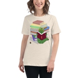 "Bookworm/Bookstack" Women's Relaxed T-Shirt