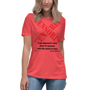 "Jefferson Quote" Women's Relaxed T-Shirt