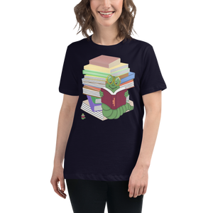 "Bookworm/Bookstack" Women's Relaxed T-Shirt