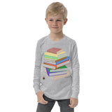 "Bookstack" Youth long sleeve tee