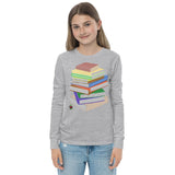 "Bookstack" Youth long sleeve tee