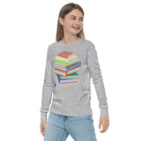 "Bookstack" Youth long sleeve tee