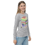 "Bookstack" Youth long sleeve tee