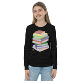 "Bookstack" Youth long sleeve tee