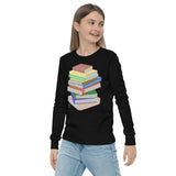 "Bookstack" Youth long sleeve tee
