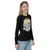 "Bookstack" Youth long sleeve tee