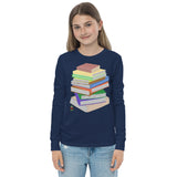 "Bookstack" Youth long sleeve tee
