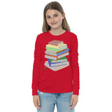 "Bookstack" Youth long sleeve tee