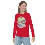 "Bookstack" Youth long sleeve tee